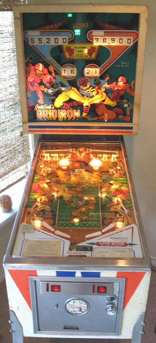 Gottlieb Gridiron Pinball