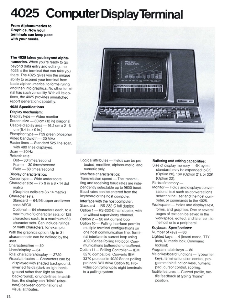 Tektronix 4025