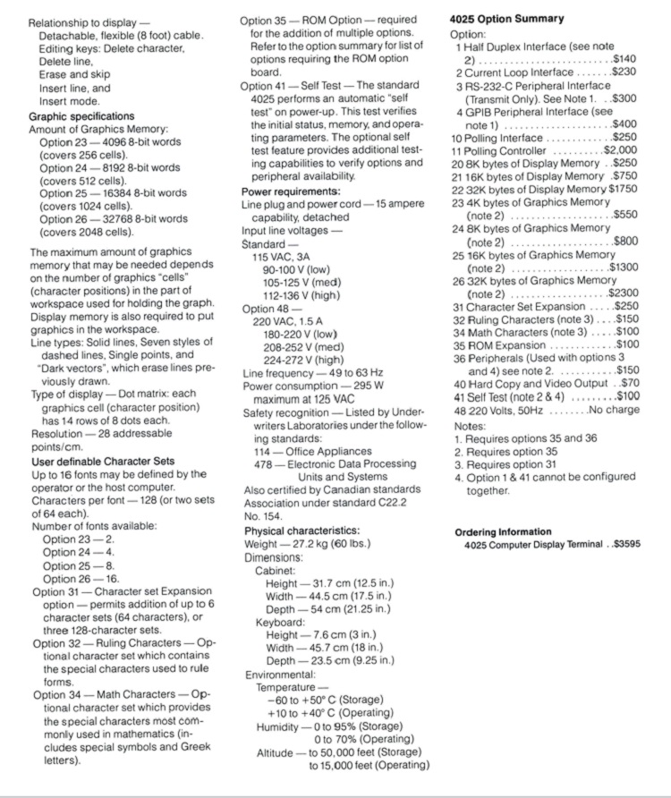 Tektronix 4025