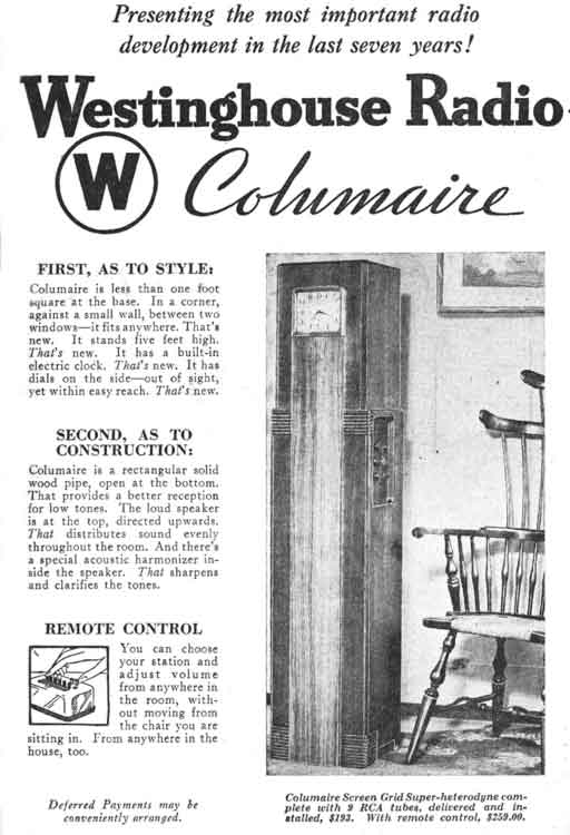 Westinghouse WR8 "Columaire"